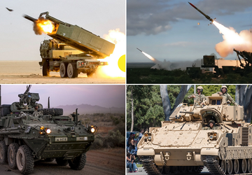 Patriot- und HIMARS-Raketen, 64 gepanzerte Stryker- ...