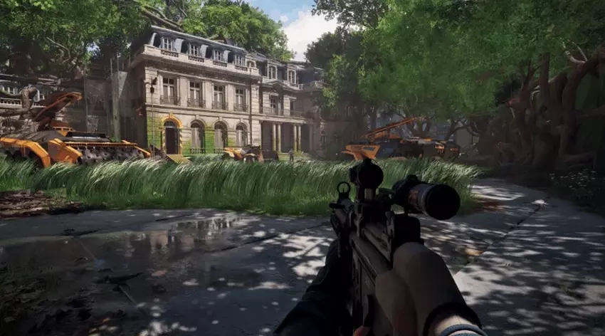 Forest Reigns Konzeptgrafik: eine postapokalyptische Welt