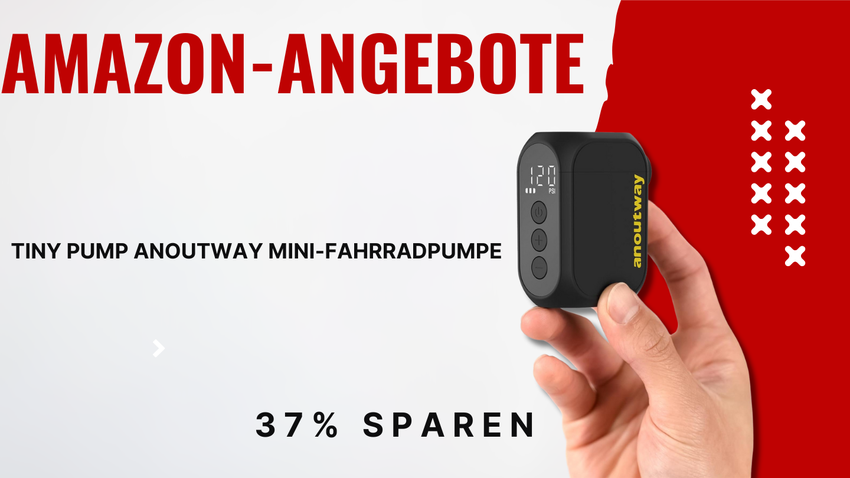 Anoutway Tiny Pump Mini-Fahrradpumpe – Elektrisch und smart für 31€ weniger!
