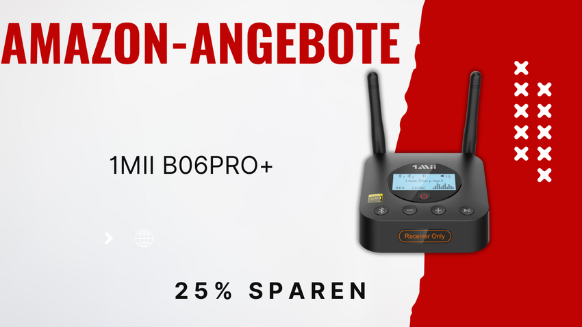 1Mii B06Pro+ Bluetooth HiFi Adapter – 20€ Rabatt sichern!