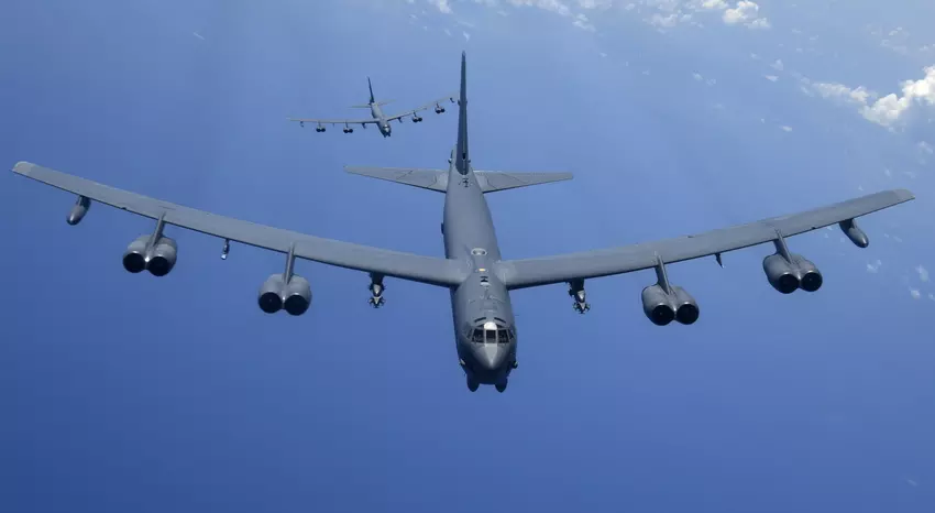 Strategische B-52 Stratofortress-Jets übten Bombardierungstaktiken im Nahen Osten