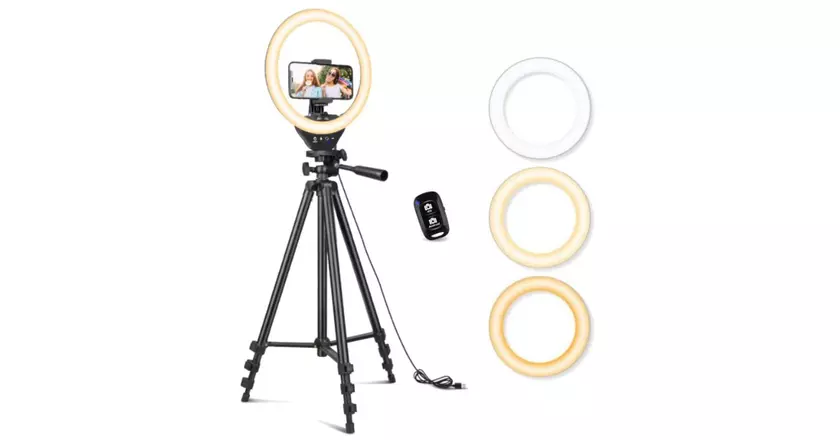 UBeesize Ring Light Ausziehbarerbester handyhalter für video