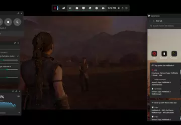 Microsoft Edge Game Assist, ein Spiele-Widget ...