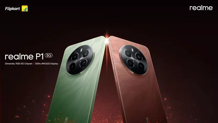 Realme P1 5G: 120Hz OLED-Display, MediaTek Dimensity 7050 Chip, IP54 Schutz und 5000mAh Akku mit 45W Aufladung ab $190