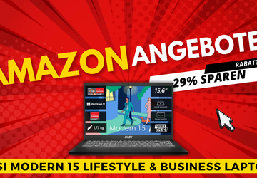 MSI Modern 15 Laptop mit Ryzen ...