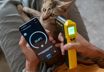 Pixel-Thermometer bald mit automatischer Temperaturkontrolle