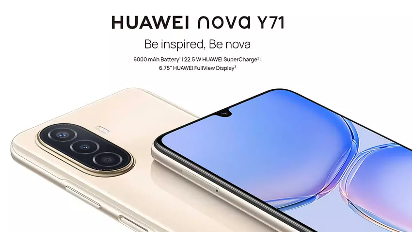 Huawei Nova Y71: 6,75-Zoll-Display, 48-MP-Kamera und 6000-mAh-Akku