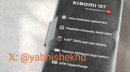 Das "unterirdische" Foto des Xiaomi 15T zeigt die wichtigsten technischen Eigenschaften des neuen Produkts
