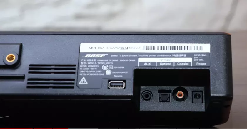 Bose Solo 5 beamer und soundbar