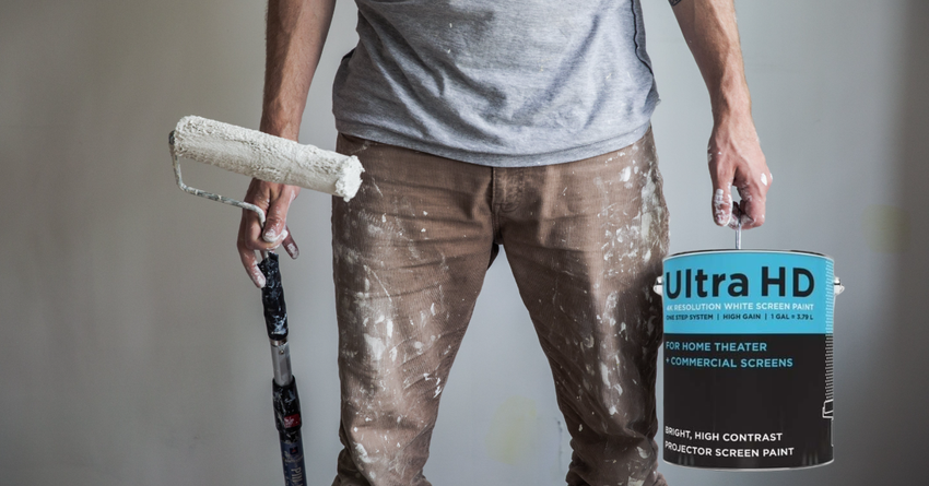 beste wandfarbe für projektionsleinwand
