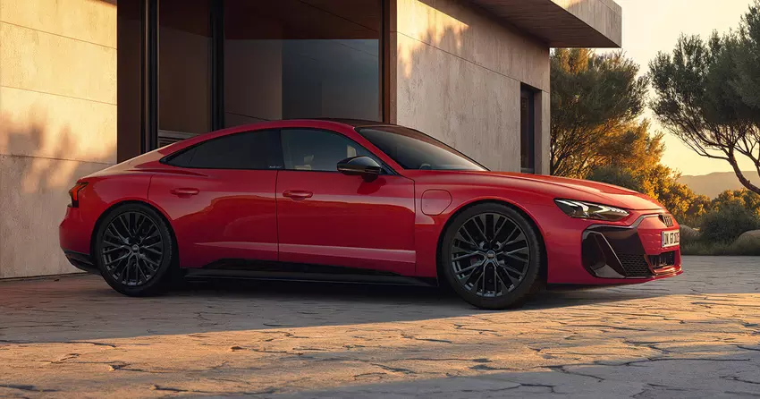 Audi hat die Basisversion des e-tron GT enthüllt - nur ein 585 PS starker quattro.