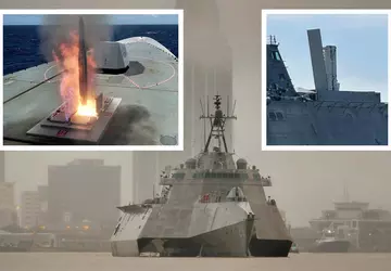 Die US-Marine hat das Küstenkampfschiff USS ...