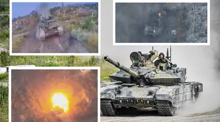 Eine 500 Dollar teure ukrainische FPV-Drohne hat einen weiteren russischen modernisierten T-90M-Panzer im Wert von bis zu 4,5 Millionen Dollar getroffen