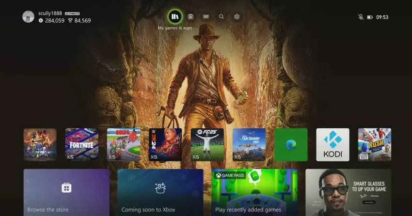 Ingie Jones am Eingang der Höhle vor einem dynamischen Hintergrund