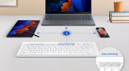 Samsung stellt Tastatur für Millennials vor: Das tragbare Smart Keyboard Trio 500 arbeitet mit drei Geräten gleichzeitig