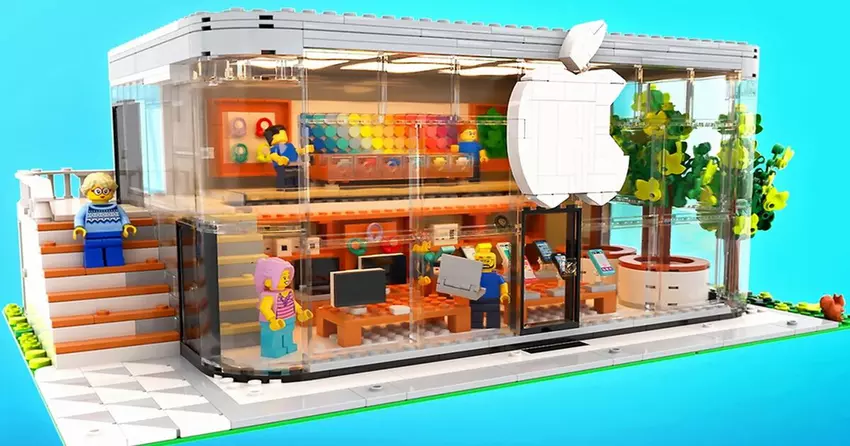 iMac G3, iPod, AirPods und Apple Vision Pro: Ein Fan hat ein Lego-Modell des Apple Store gebaut (Foto)