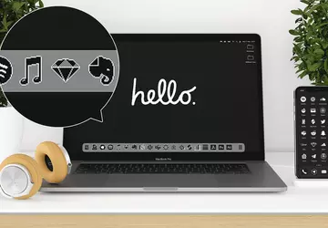 Das Retro-Macintosh-Thema mit Symbolen verleiht Ihrem ...