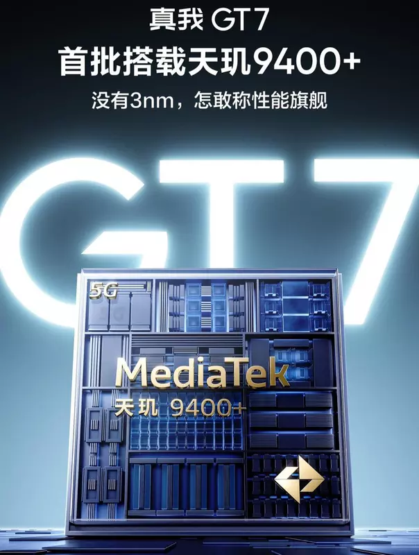 Teaser des kommenden Realme GT 7 Smartphones