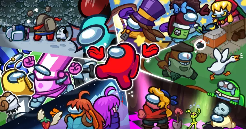 Among Us startet die Zusammenarbeit mit 6 Indie-Spielen: Spieler können bis zum 28. Februar themenbezogene Gegenstände erhalten