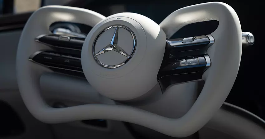 Mercedes hat ein "Lenkrad statt Lenkrad" für Autos mit einem Control-by-Wire-System vorgestellt