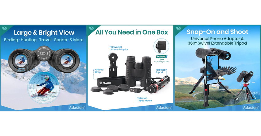 Adasion 12x42 HD beste leichte ferngläser für die vogelbeobachtung