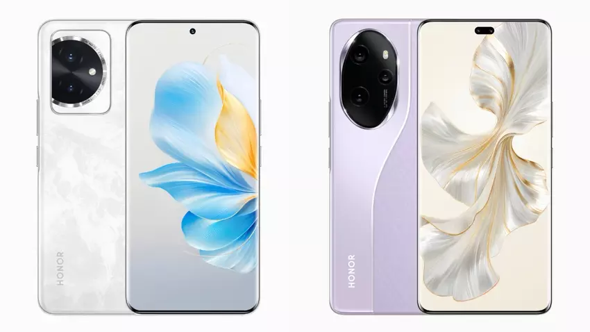 Zwei Farben, gebogene Displays und Kameras mit ungewöhnlichem Design: Renderings von Honor 100 und Honor 100 Pro sind online erschienen