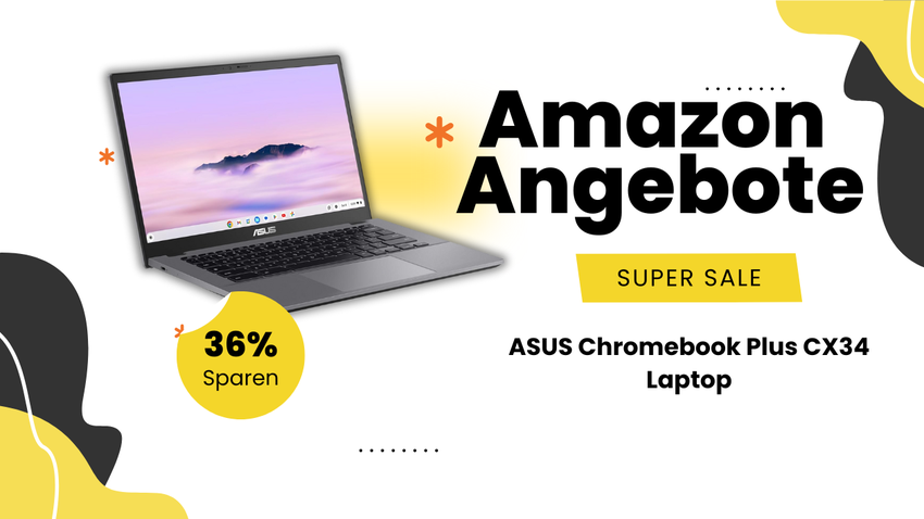 ASUS Chromebook Plus CX34 – Jetzt 161€ sparen auf Amazon!