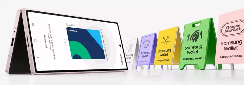 Samsung Geldbörse. Illustration: GSMArena