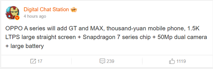 Insider-Informationen über neue Oppo-Smartphones