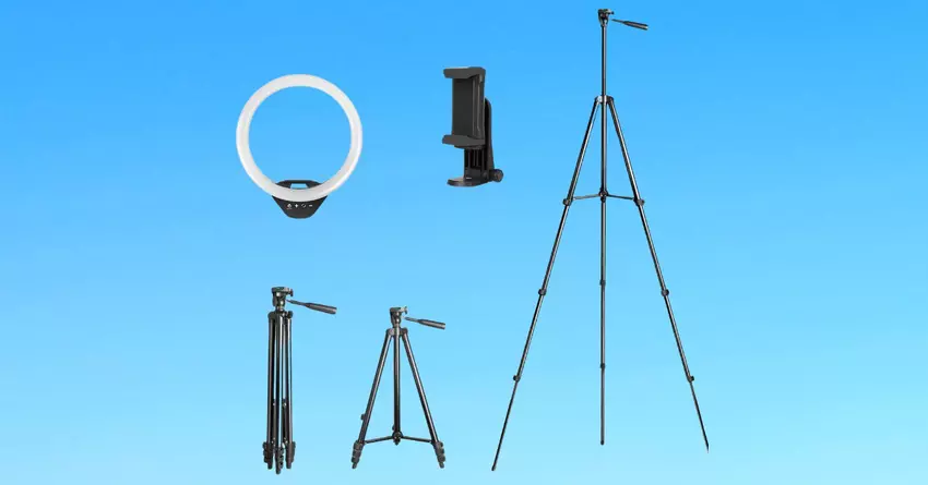 UBeesize Ring Light Ausziehbarer bester handyhalter für videoaufnahmen