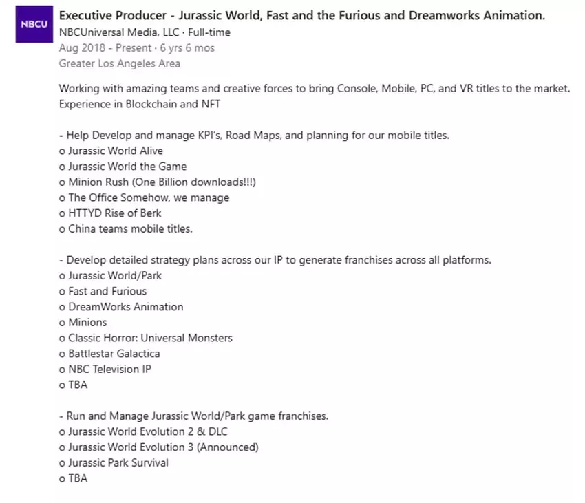 Konzeptzeichnung des neuen Jurassic World-Projekts