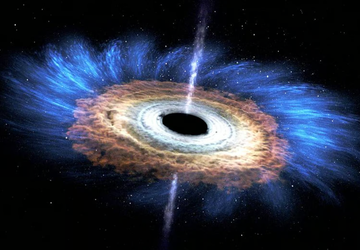 Supermassives Schwarzes Loch zerreißt einen Stern ...