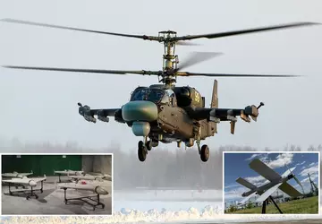 Die ukrainische Luftwaffe schoss fünf K-52-Hubschrauber ...