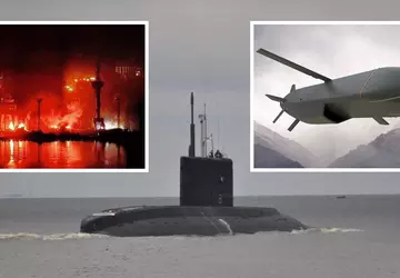 Russlands neues 300-Millionen-Dollar-U-Boot Rostow-am-Don, das Kalibr-Raketen ...