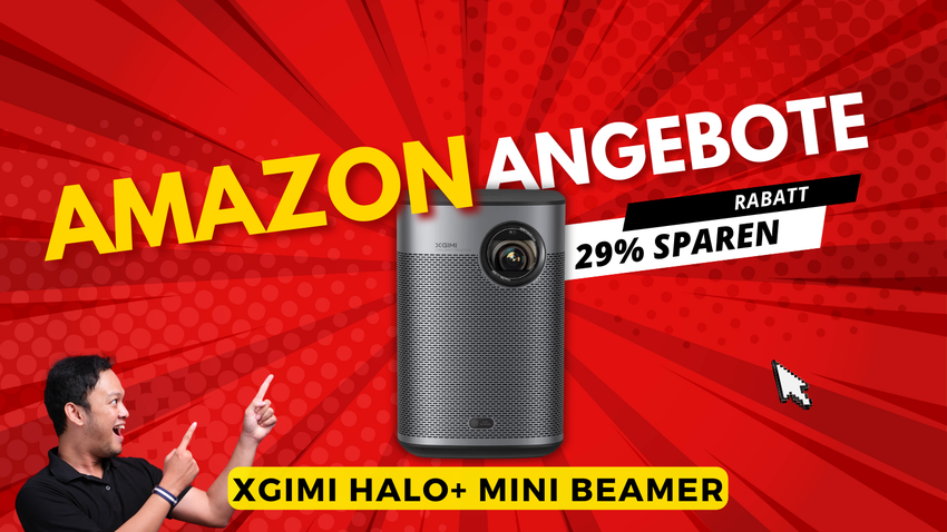 XGIMI Halo+ Mini Beamer – Premium-Projektor jetzt 29% reduziert
