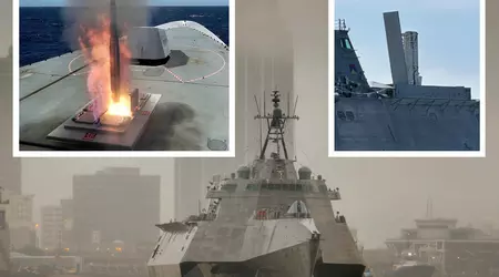Die US-Marine hat das Küstenkampfschiff USS Savannah mit einer Mk 70-Abschussvorrichtung für Tomahawk- und Standard Missile 6 Block IB-Raketen ausgerüstet.