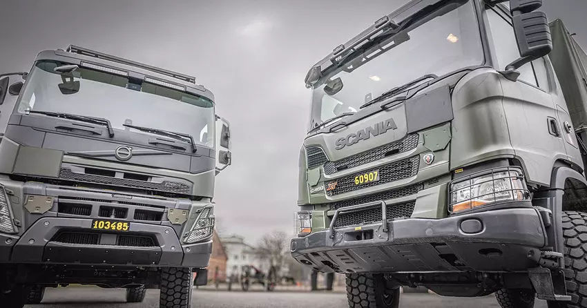 Schweden hat 775 Lkw von Scania und Volvo für seine Armee für 1,4 Mrd. Kronen bestellt