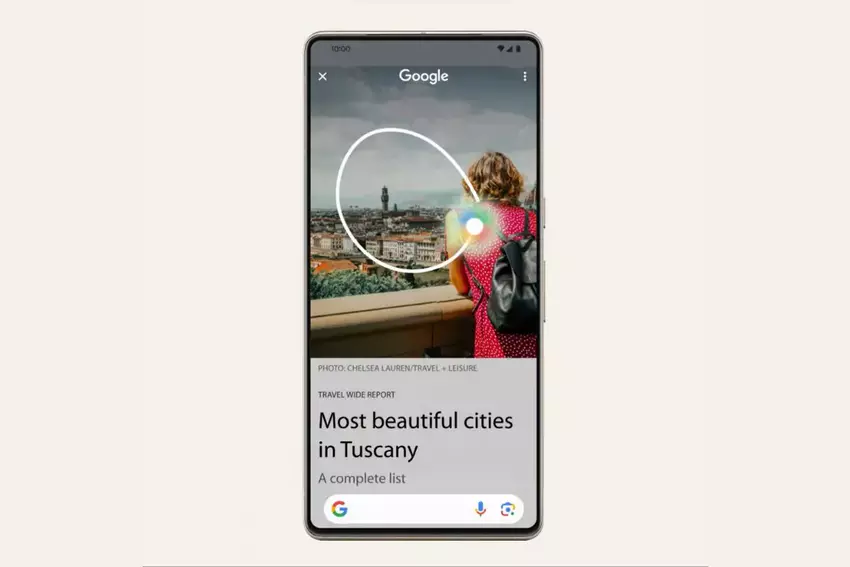 Google entfernt in seinem neuesten Update die Verknüpfung von Google Lens von Circle zu Search