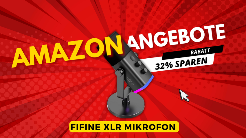 FIFINE XLR Gaming Mikrofon für Streaming Podcast Studio – Spare 21€ beim Profi-Mikrofon!