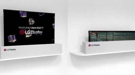 LG stellte den weltweit ersten Fernseher vor, der in eine Röhre gerollt werden kann