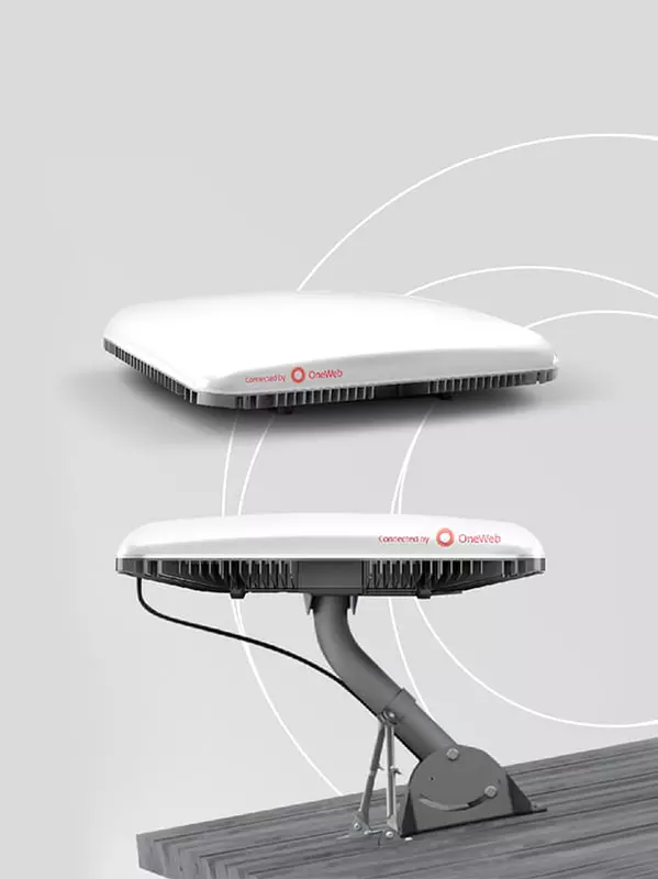 Bild des OneWeb-Terminals