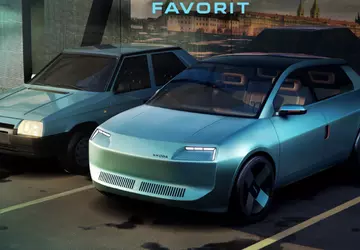 Skoda-Designer haben das Modell Favorit aus ...