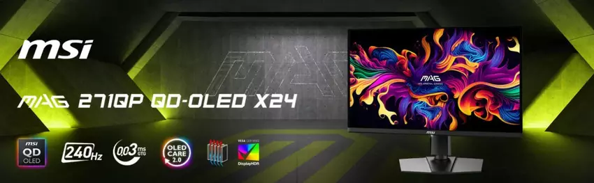 Abbildung des Monitors MAG 271QPX X24 von MSI