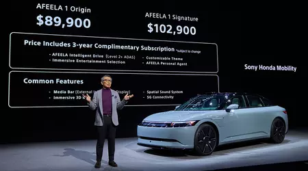 Der Preis für das Elektroauto Sony Honda Afeela 1 liegt bei 89.900 Dollar. Online-Reservierung ist in Kalifornien geöffnet