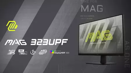MSI MAG 323UPF - 4K-Monitor mit einer Bildwiederholfrequenz von bis zu 160 Hz, HDMI 2.1 und DisplayPort 1.4 zum Preis von 800 $