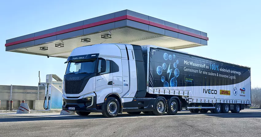 IVECO S-eWay Fuel-Cell Wasserstoff-Lkw werden in der Logistik der BMW Group eingesetzt