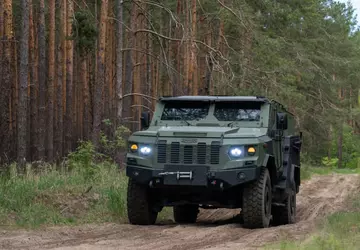 Ukrainisches gepanzertes Fahrzeug VARTA 2 ist ...