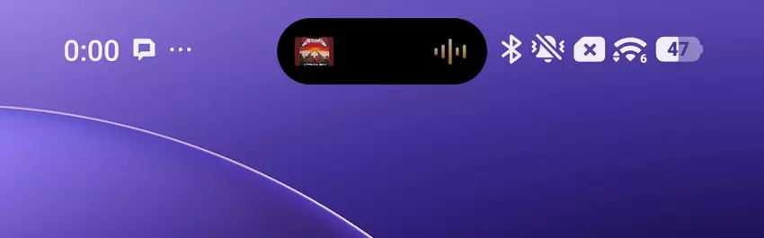 Xiaomi 17 Dynamic Island Äquivalent Musik-Player Widget Frontkamera