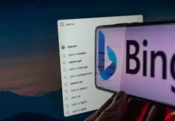 Mit dem Bing-Chatbot auf dem Desktop ...