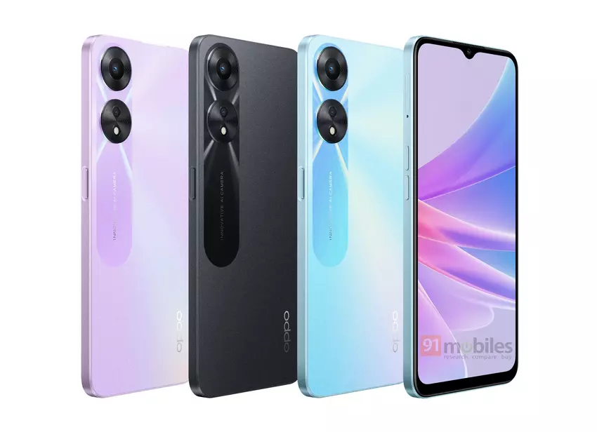 Ein Insider verriet das Aussehen und die Eigenschaften des OPPO A58: ein Budget-Smartphone mit einem Dimensity 700-Chip und einem 90 Hz-Bildschirm
